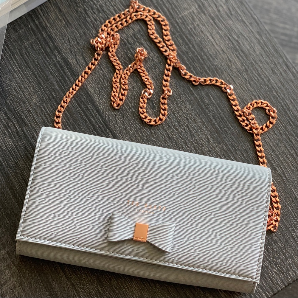Grey Pink Ted Baker Purse